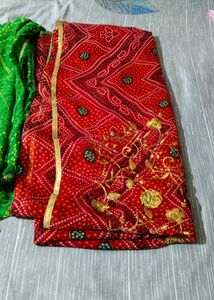 Fix Rate 3 Light Weight Bandhani Sari