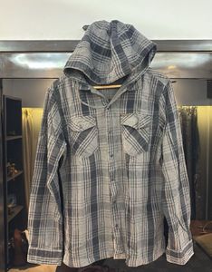 Being Human Hooded Flannel Shirt