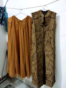 Elegant Kurta Set &amp; Sharara (Khadi Silk)