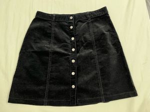 Forever 21 Corduroy Button-Front Mini Skirt