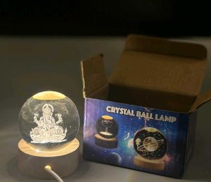 Ganesh Crystal Ball Lamp