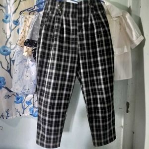 Black & White Plaid  Pants