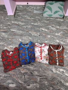 Floral Print Dress 4 Pcs
