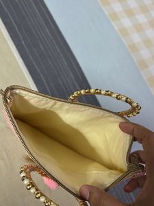 PINK PARTY WEAR SMALL POUCHY BAG