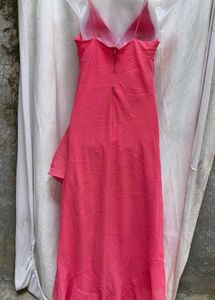 191511. Coral Ruffle Detail Dress
