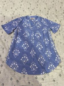 Block Printed Short Kurti/Top