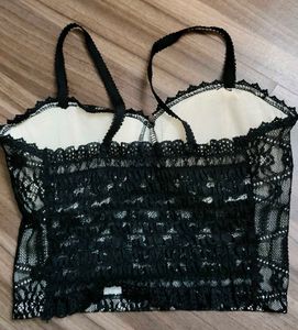 Lace Bustier Crop Top