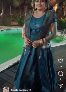 Beautiful Gown With Dupatta And Legging