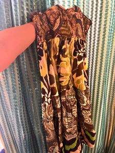 Green Pattern Dressss