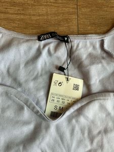 Zara Lilac Crop Top