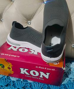 Comfortable Grey Slip-On Sneakers