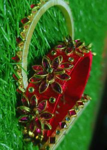 Red &amp; Gold Bangle