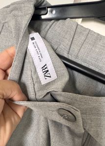 Grey Cropped Trousers