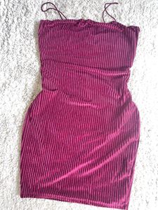 SHEIN marroon mini dress, XS