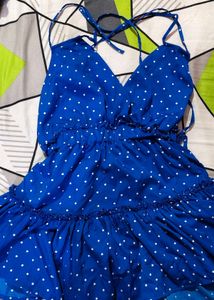 Blue Polka Dot Dress