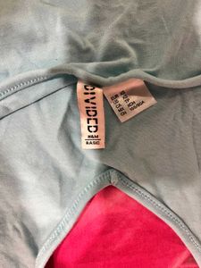 Blue Halter Crop Top