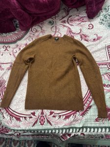 Uniqlo Brown Wool Blend Sweater