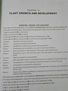 Assertion Reason Biology (Neet Ug)
