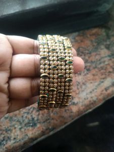 Kundan Bangles Combo