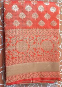 Pure Kanjiveeram Saree🧡