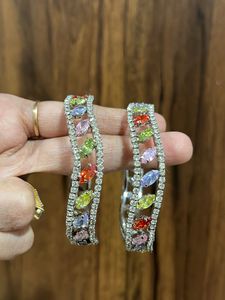 Beautiful One Time Used Diamond Bangles