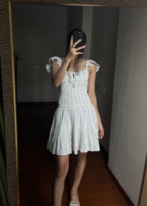 NEW LOOK Frill Mini dress with corset drop waist
