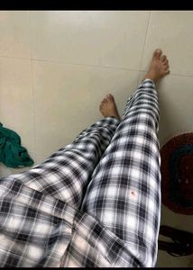 Plaid Wide Leg Pants