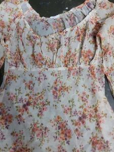 Floral Sheer Long-Sleeve Boho Top