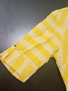 Yellow Striped Kurta