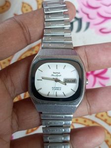Hmt Kailash Automatic White Dial  Mens Watch