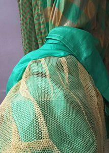 Traditional Long Frock With Stone Workon Neck Part