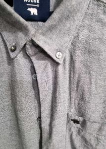 Gray Button-Down Shirt