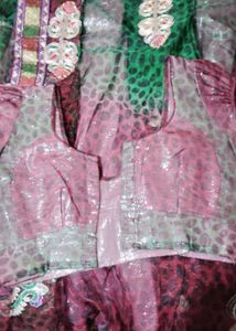 Beautiful Ready Made Net Saree 👌👌
