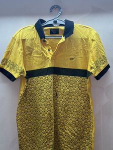 Men's Casual Yellow Polo Shirt