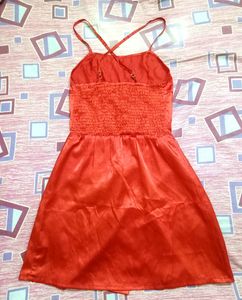 🎊Price Drop 🎉🎉Satin Red Dress