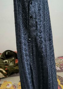 Navy Blue Embroidered Kurta
