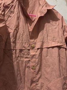 Vintage Salmon Windbreaker Jacket