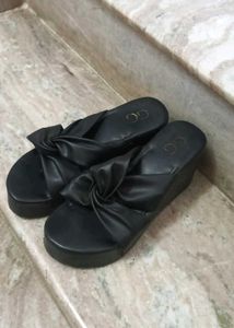Black Platform Sandals/ Wedges brand new