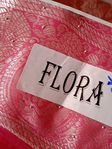 Elegant Blue Sari with Silver Accents