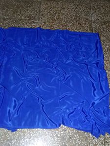 Blue  Crape Silk Fabric