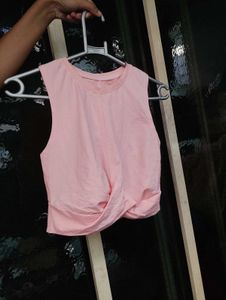 Pink Crop Top