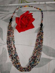 Boho Chic Wooden Beaded Necklace
