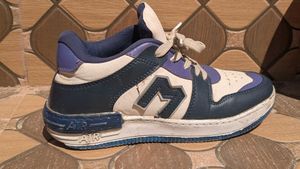 Blue & White Kids Shoes – Size 5