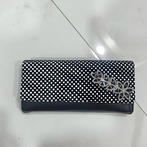 Elegant Black & White Clutch