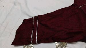 Maroon meadow Kurta