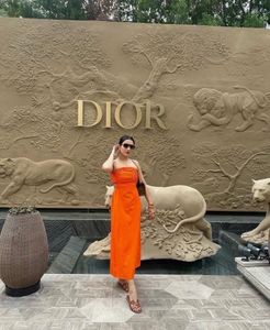 The Scorleo Ruz Cotton Strapless Dress