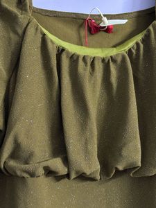 Sassafras Curve Olive Glitter Bodycon Dress