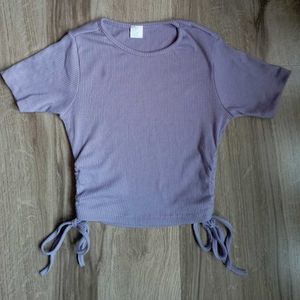 Ribbed Crop Top.