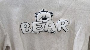 Cute Bear Graphic Crop Top