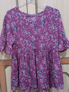 Georgette Floral Print Top